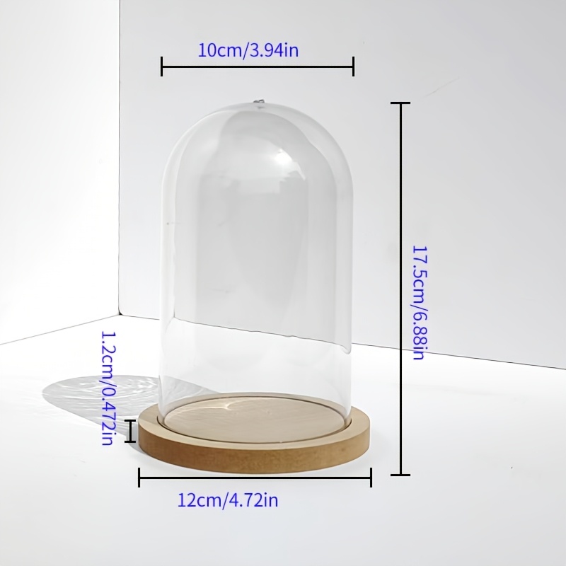 TEMU 1pc Transparent Acrylic Display Case For Action Figures And Dolls, Dust-proof Storage Box For Collectibles, No Power Required, Jewelry Display