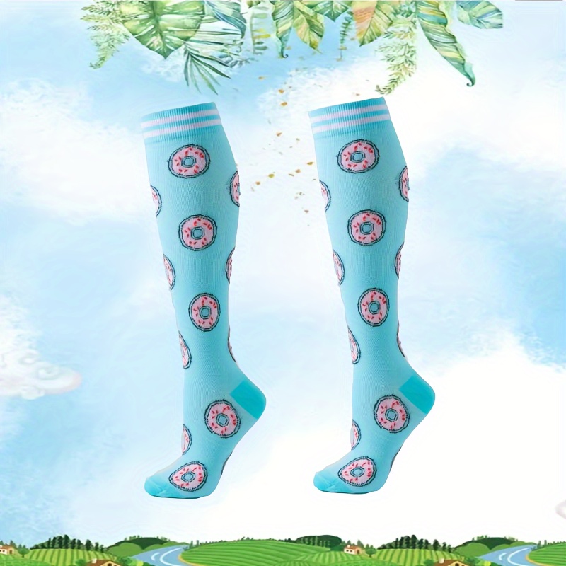 Lot De 6 Paires De Chaussettes De Compression Homme Et Femme – Pour Sport, Course, Vélo, Voyage, 15-20 MmHg