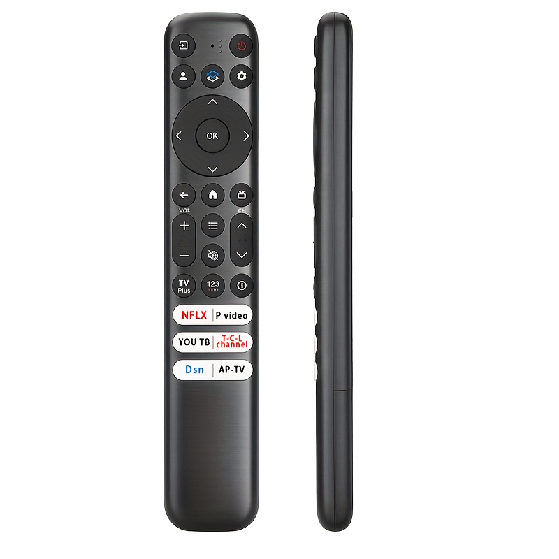 Image of For Tcl Google Tv Remote Control For /qm7/s5/s4/s3/q7/q6/q5 Tvs, Rc813 Full-hd Smart Tv Remote With Ir, - Replacement (compatible With Tvs Above, Not For /fire Tvs)