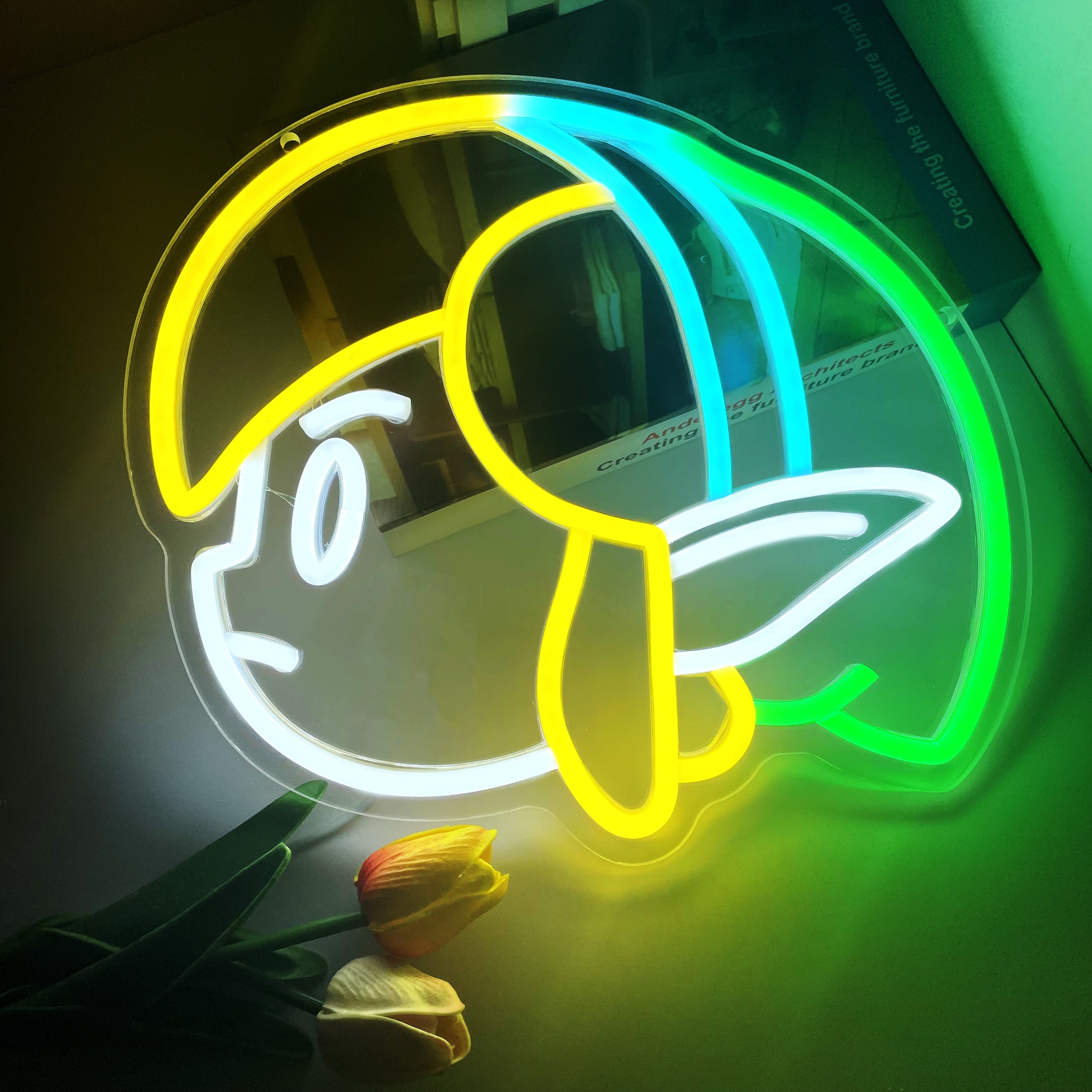 Led Neon Mushroom Cute Neon Sign Usb Powered Neon Signs - Temu