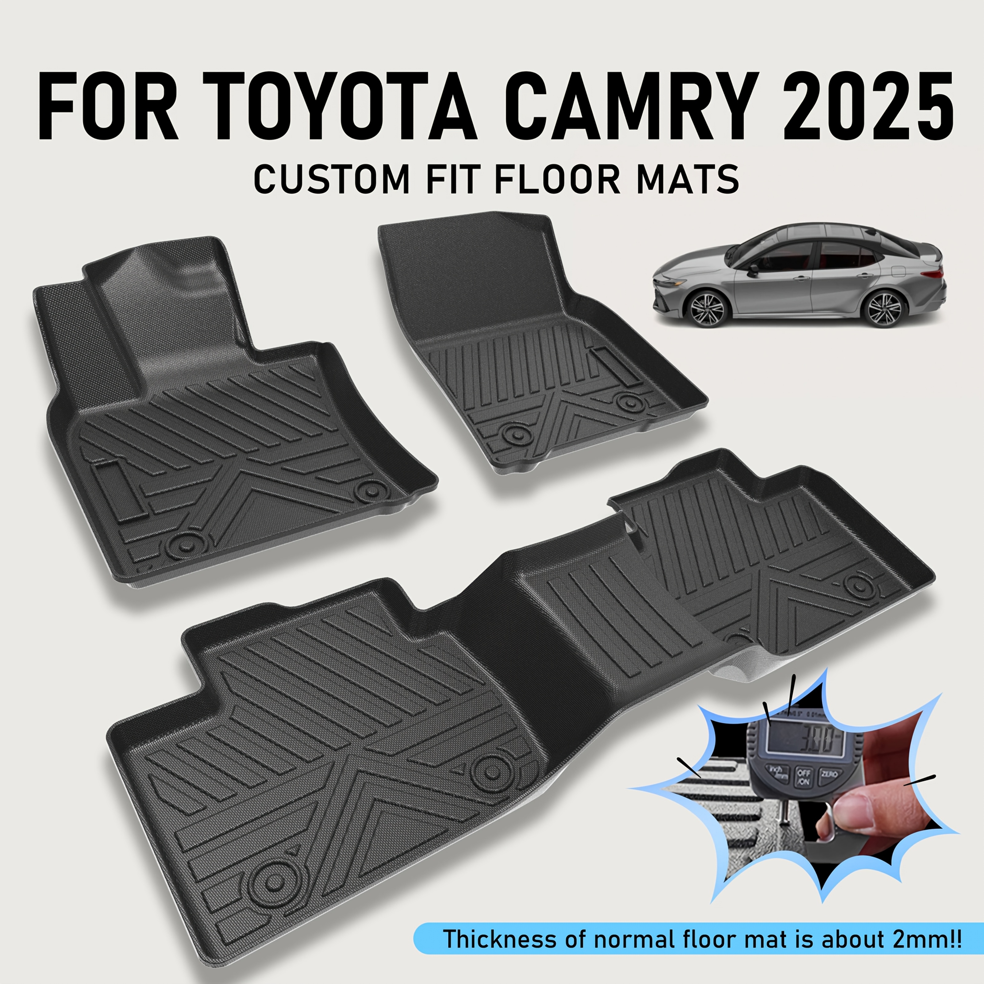 Car Trunk Mat TPE Cargo Liner Floor Tray Carpet A For Toyota for Camry 2012-2017