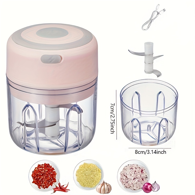 1pc 1set wireless portable electric food chopper mini electric garlic crusher   with this powerful electric garlic chopper 100 250ml usb meat grinder masher