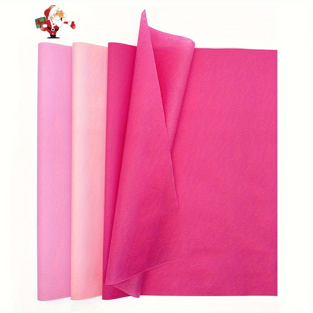 

Rose Pink & Red Christmas Tissue Paper - 14x20" Bulk Pack For Gift Wrapping, Diy Crafts, Birthday, Wedding, Halloween, Thanksgiving, New Year Decorations, Christmas Wrapping Paper