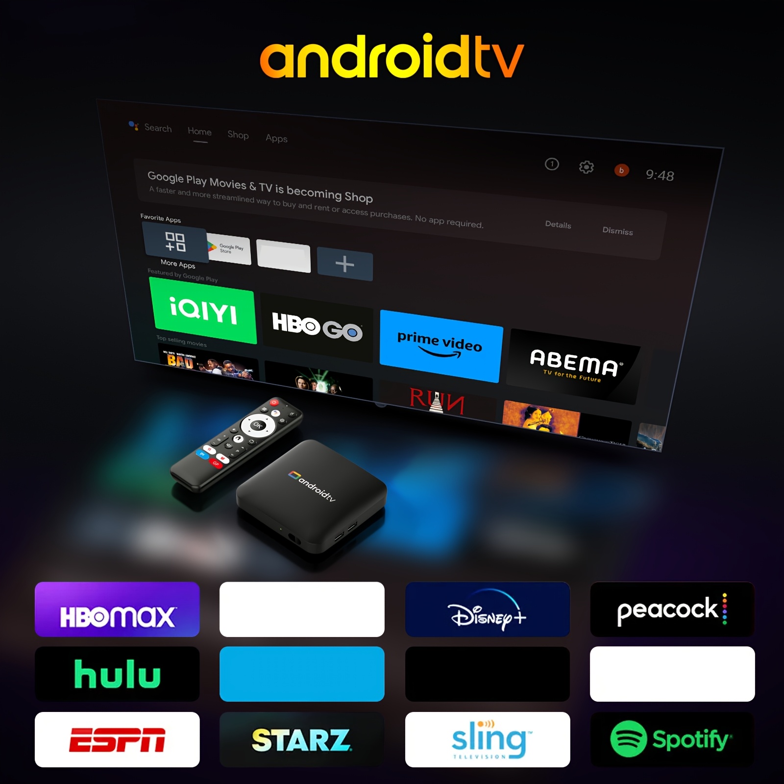 Amlogic H96 MAX S905L3 Quad-Core Cortex-A53 @ 2.0GHz CPU, Caja TV Android 14.0 con Salida 4K, WiFi Dual (2.4G/5G), BT 4.0 + LAN, Asistente de Google Smart TV Box, 2GB RAM y 16GB Almacenamiento, Puertos USB 12V/1A