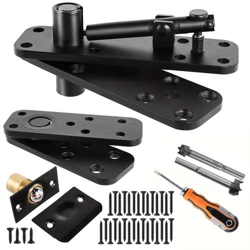 thicker hidden door hinge 570lbs load bearing heavy duty pivot door hinges hinge hardware kit 360 rotation swinging hinges for hidden bookcase