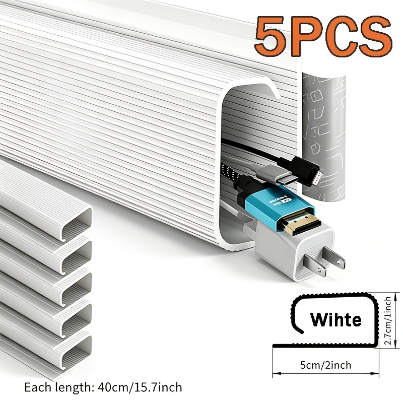 5pcs Installation Desk Cable Management Sleeve, Under-desk Wire Organizer For , Hide And Neat Your Cords