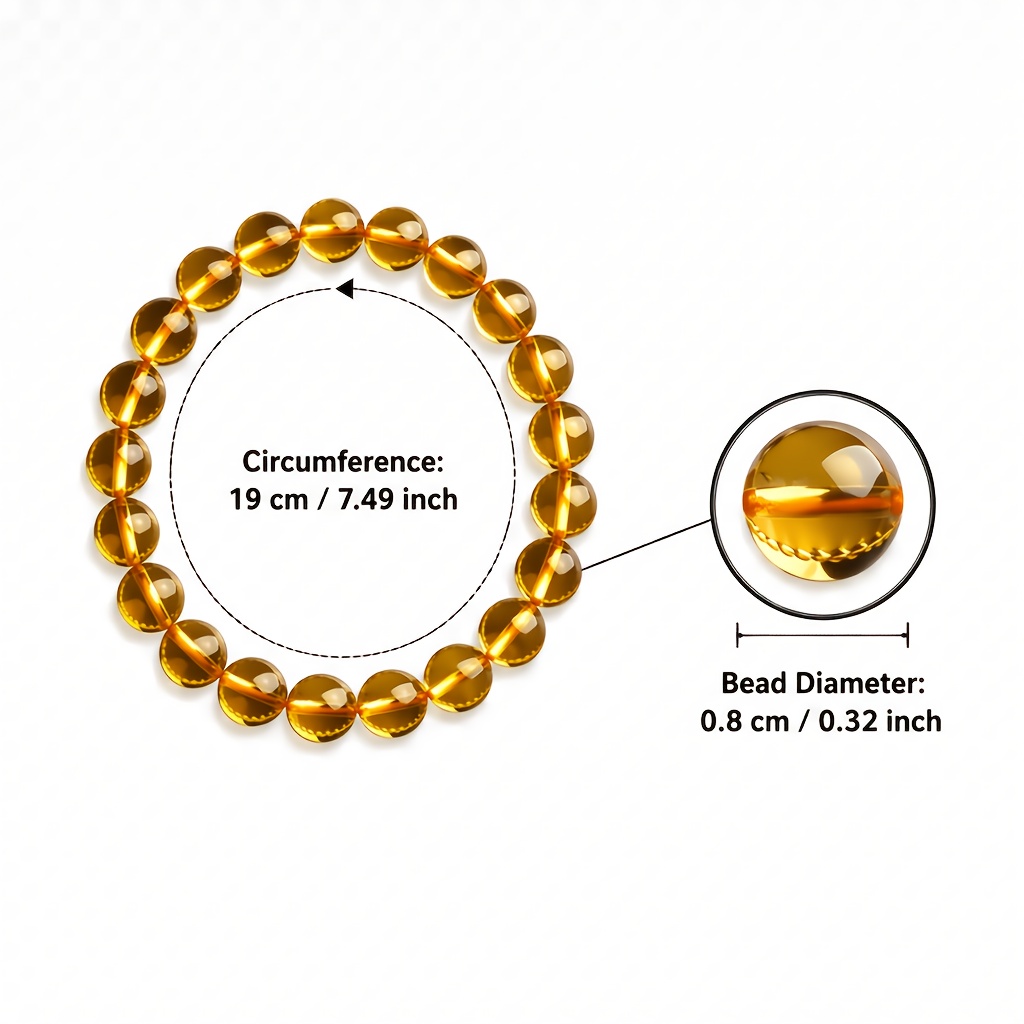 Vibrant Yellow Natural Stone Bracelet for Yoga