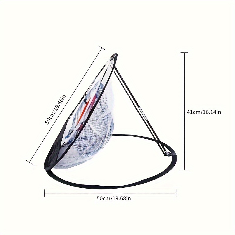 1pc portable golf chipping net collapsible indoor 3 layer target mesh practice net details 5