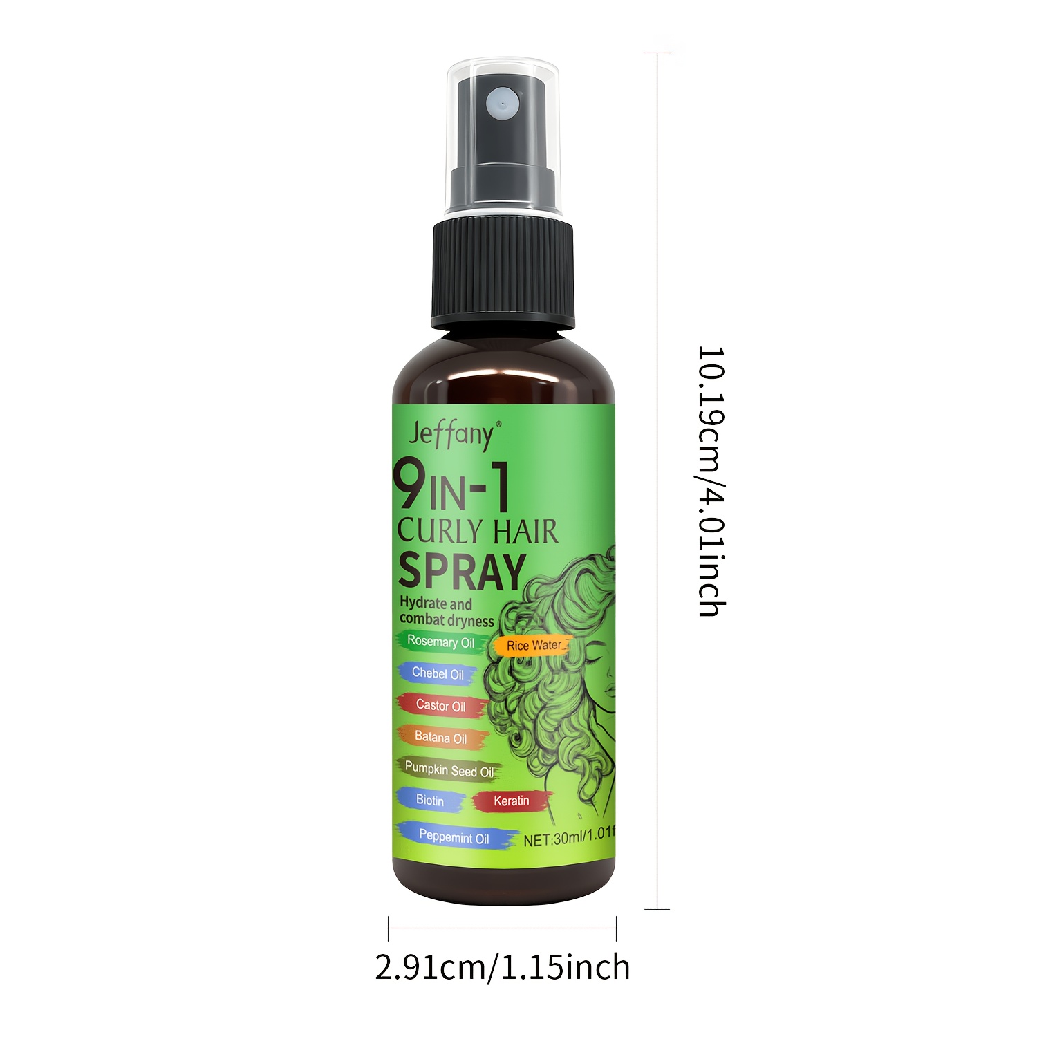 9-In-1 Curl Hair Spray with Natural Oils