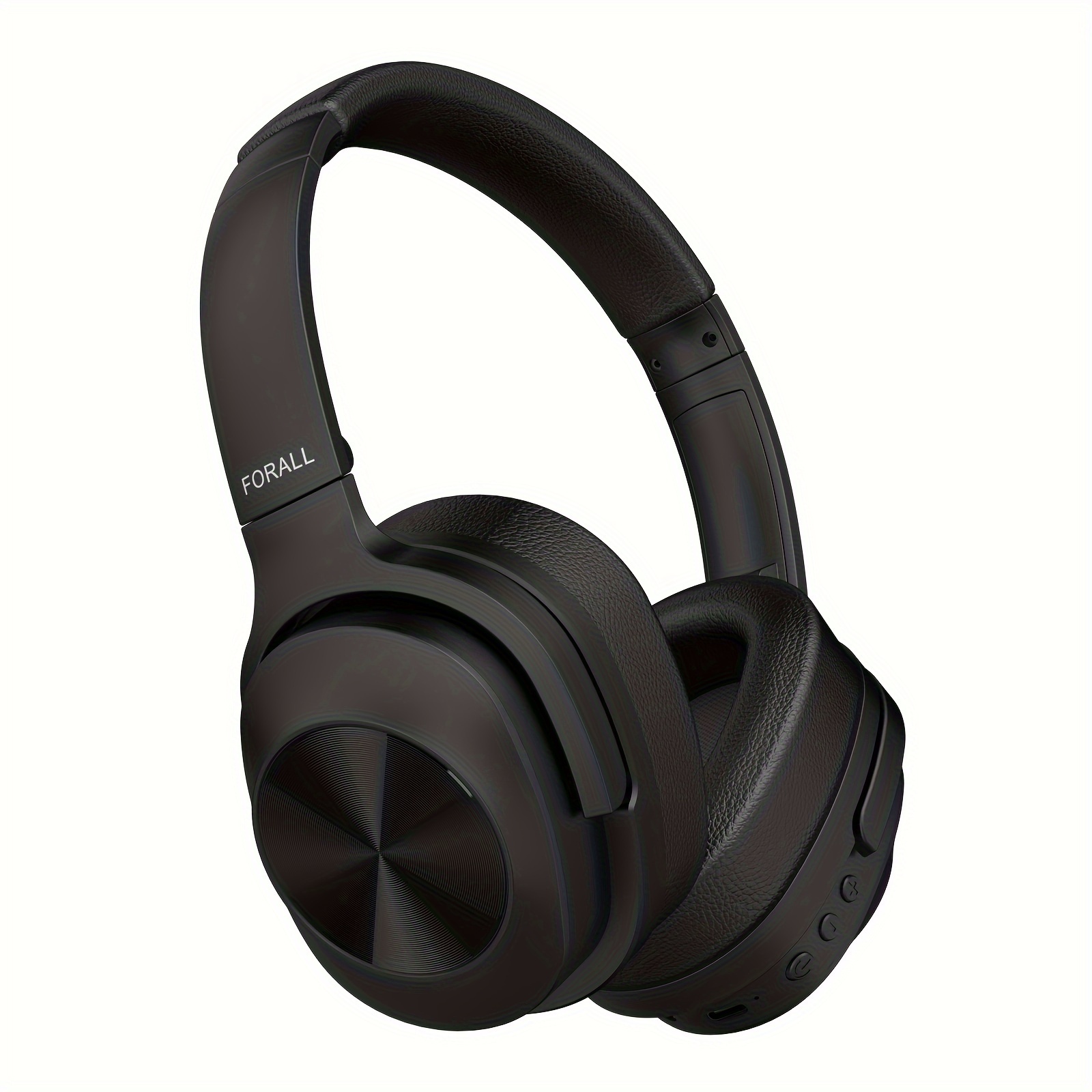 TEMU 1pc Forall Wireless Over-ear Headphones - 40h , Audio, , Foldable & Lightweight With Noise Cancelling, Wireless Connectivity, Type-c Charging,