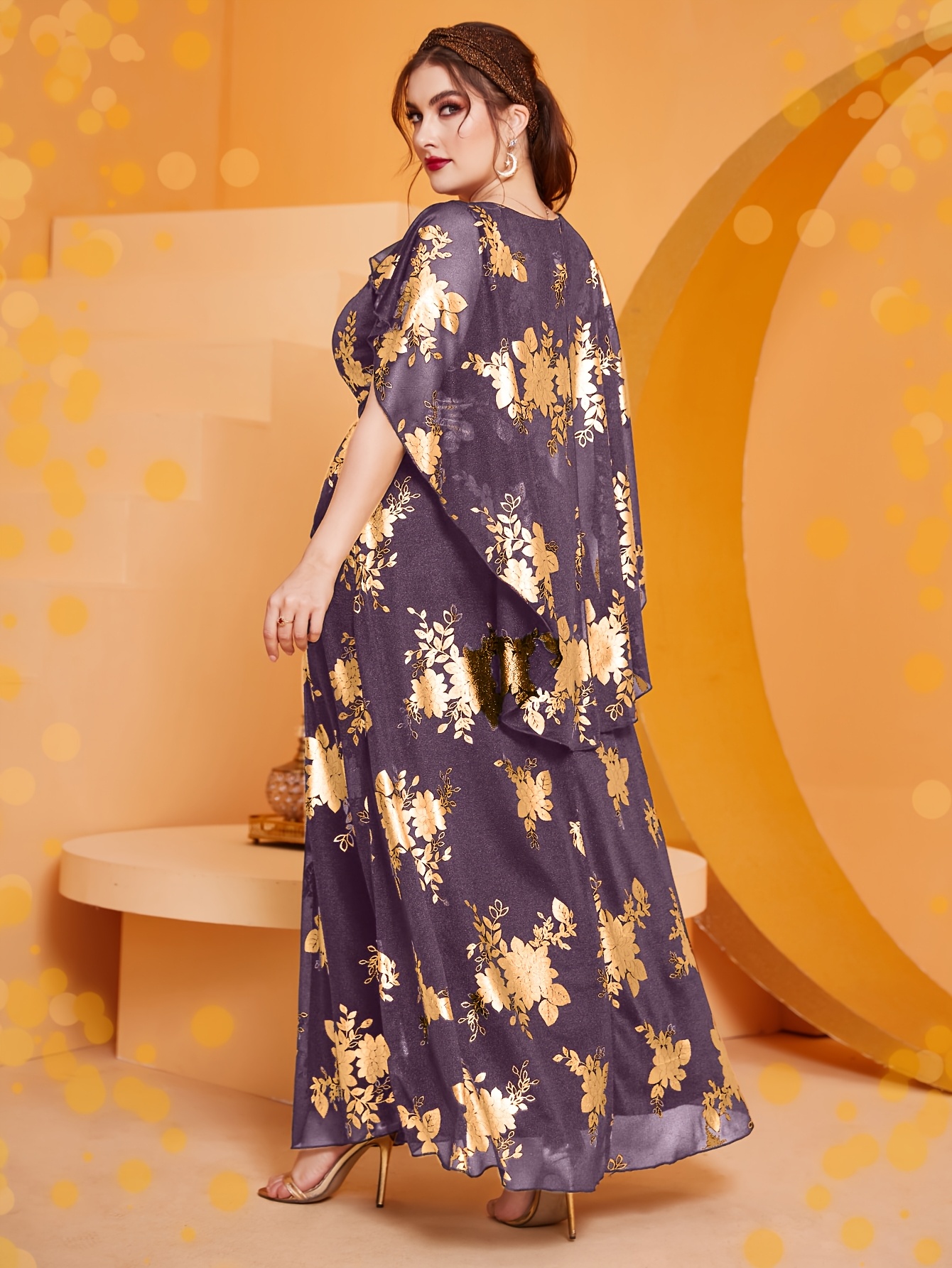 slim fit dress slacks Mardi Gras 3 Tier Dress Large main image 0