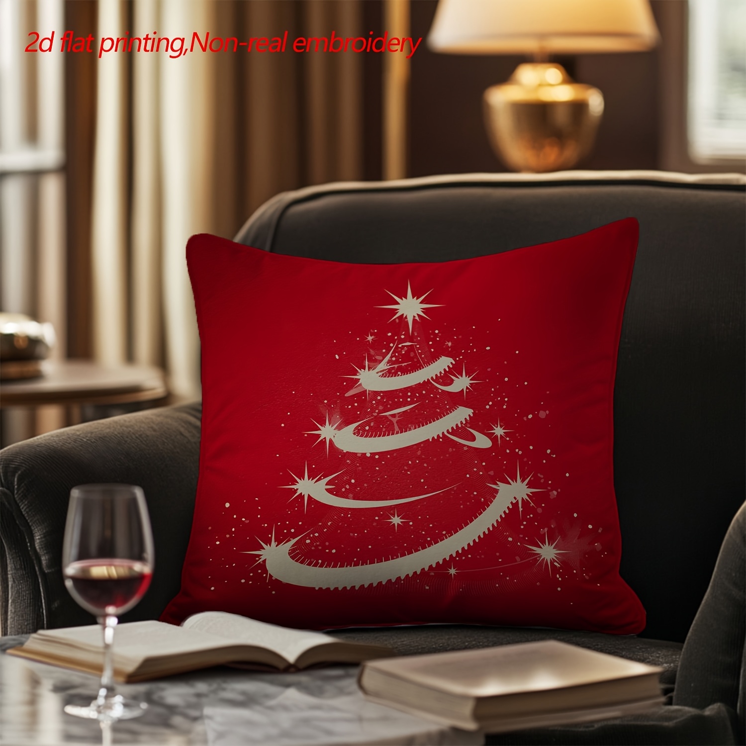 All Smiles - Decoraciones De Navidad Blancas Y Doradas, Fundas De Almohada 18X18, Juego De 4, Decoración De Invierno, Navidad, Navidad, Decoración Navideña Para El Hogar, Cojines De Terciopelo, Fundas