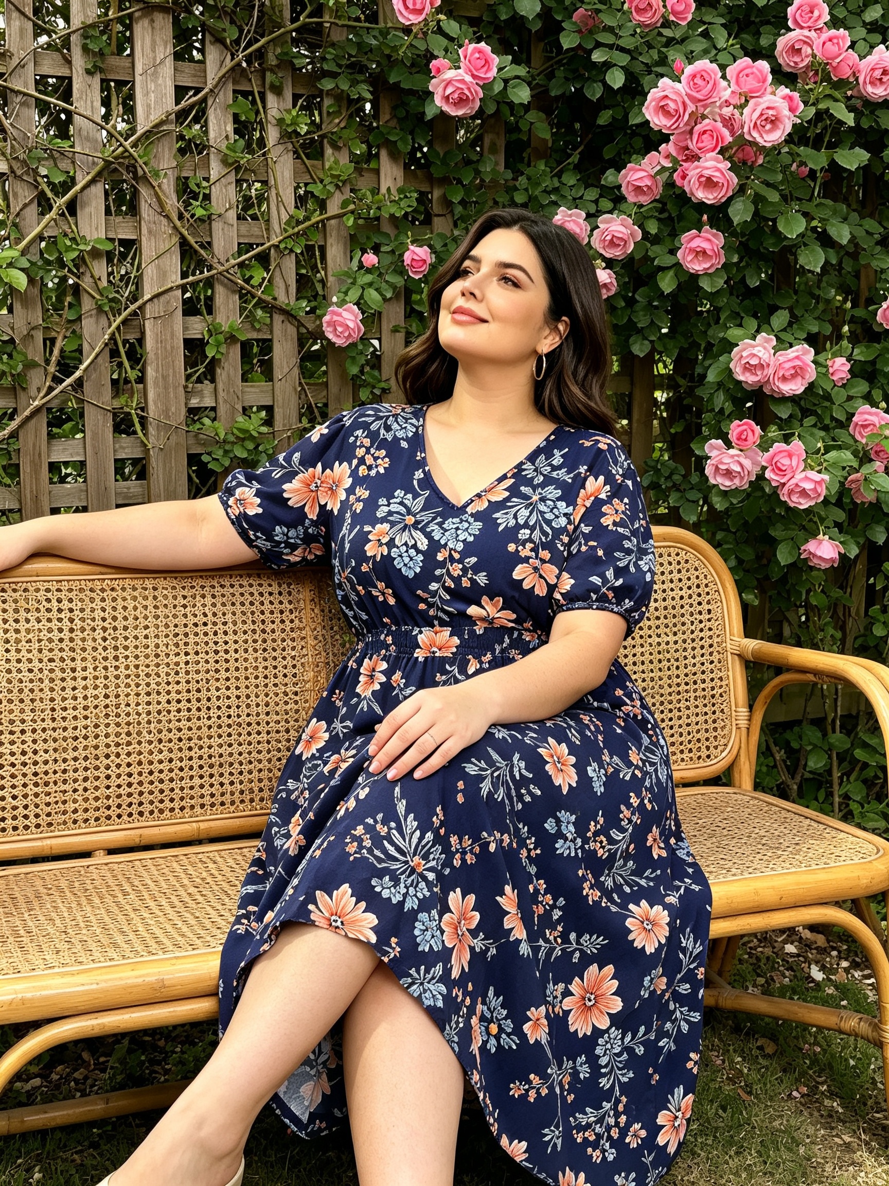 plus size midi dresses casual Megan S/S Ribbed Dress with Collar Cobalt Blue / 3X Perfect for the party plus size midi dresses casual