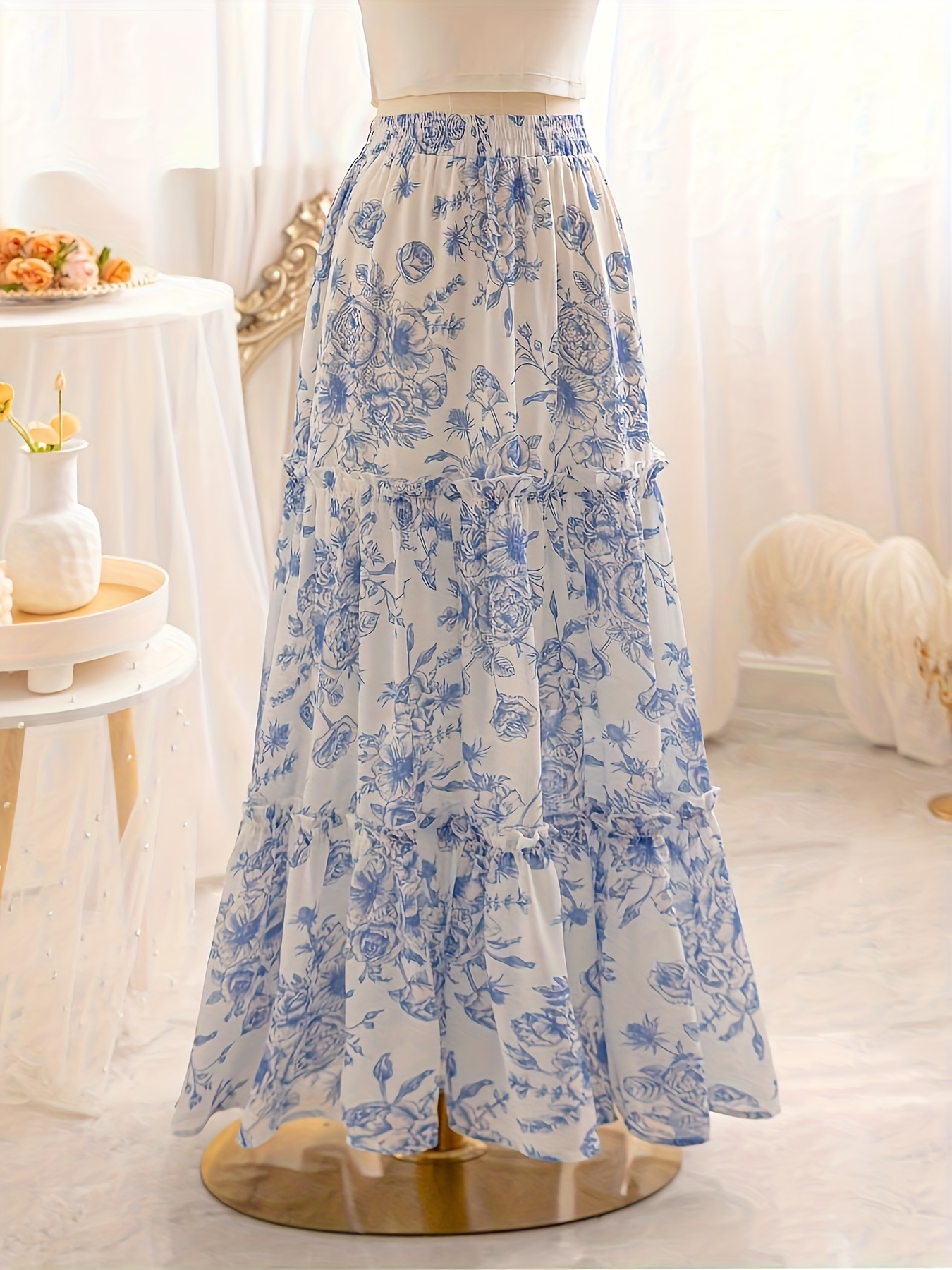 slim fit dress slacks Women's Jacquard Vacation Dress, Loose Long Dress for Women Outfit, Suitable for Birthday Party, Graduation Black main image 0