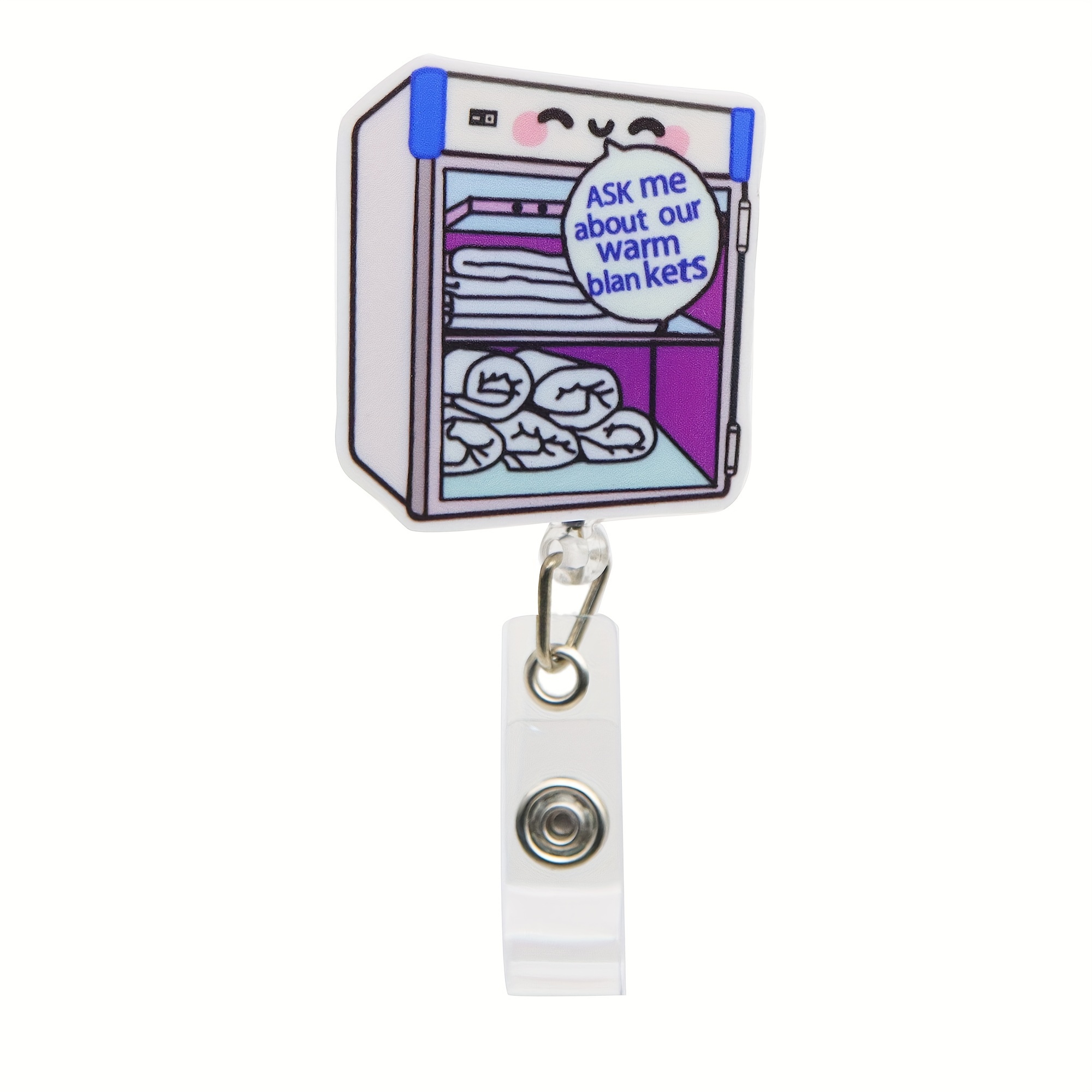 

Durable Acrylic Retractable Nurse Badge Reel - Secure Clip Id Card Holder For Healthcare Professionals