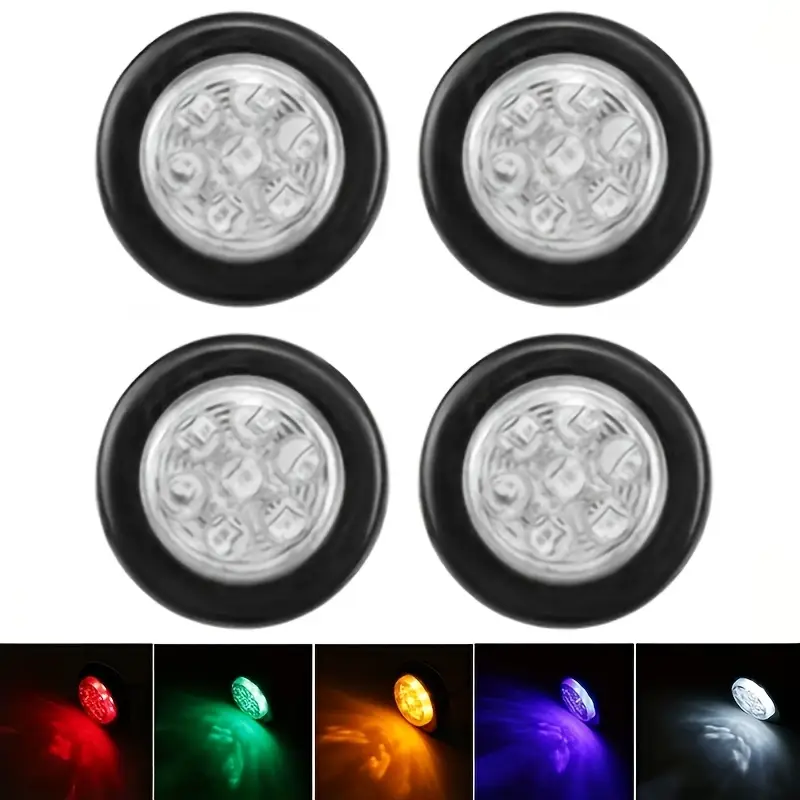 NWpangu 4Pezzi Luci Laterali A LED Per Rimorchio, 12V 24V LED - Foto 3