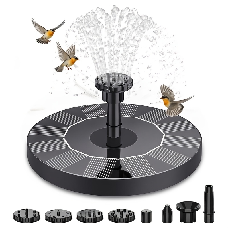 high quality ipx8 1w 1 5w solar fountain for bird bath water fountain solar pond aerator water fountain solar pool fountain solar water pump are extremely suitable for   and   party decorations   a beautiful backdrop