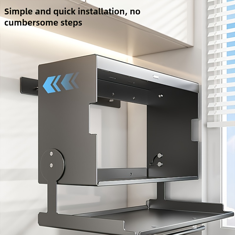 large wall-mounted kitchen cabinet with pull-down shelves