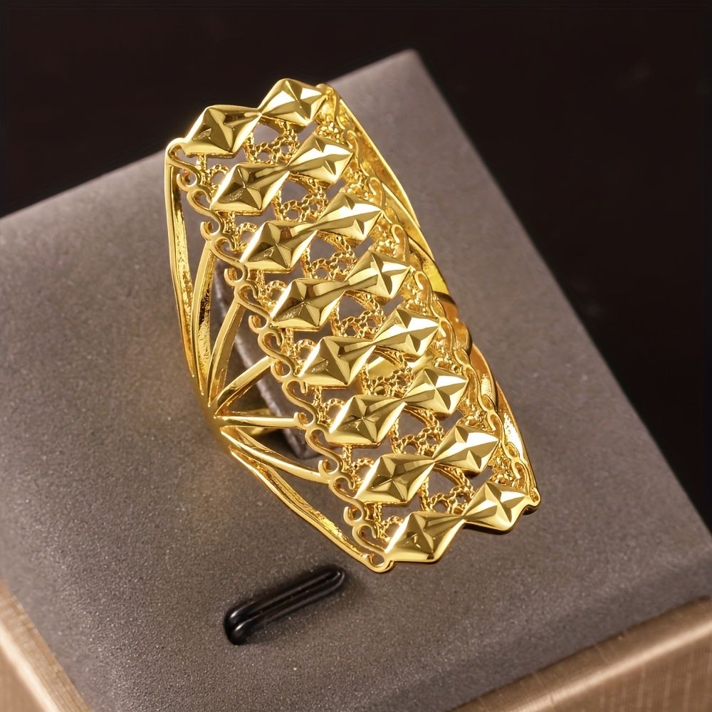 925 Silver Hollow Geometric Carved Ring, Light Luxury, Fashionable And Ring, Christmas Birthday Gift Party, Wedding Gift For Girlfriend And Wife, Valentine's Day Gift Suitable For And To Wear