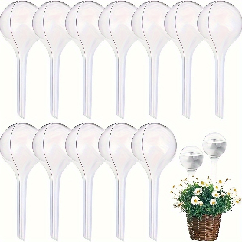 

12pcs, Clear Plant Watering Globes, Automatic Self Watering Bulbs Clear Plastic Ball Plant Watering Device Drip Irrigation Water Globes For Indoor Outdoor Plants (small)