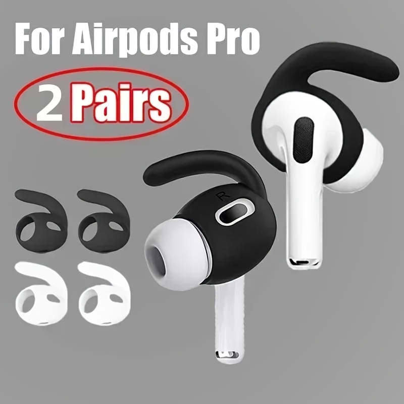 

Soft Silicone Ear Tips For Airpods Pro: Protective Ear Cushions With Anti-slip Ear Hooks - The Perfect Alternative!