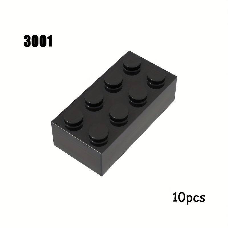 10pcs 2x4 Base Brick Set 3001 for MOC Building Blocks