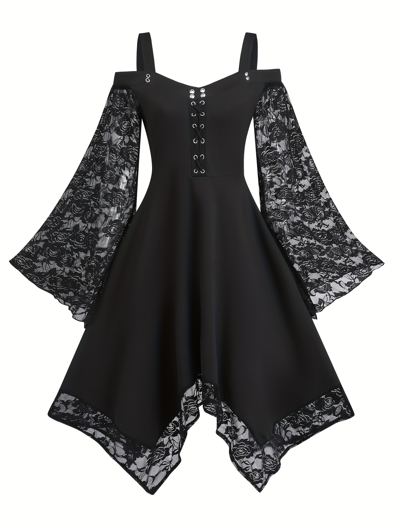 steampunk victorian corset women's dark blue and black angel dress Renaissance Dress in Walnut | Dark Brown Steampunk Victorian Corset Gown