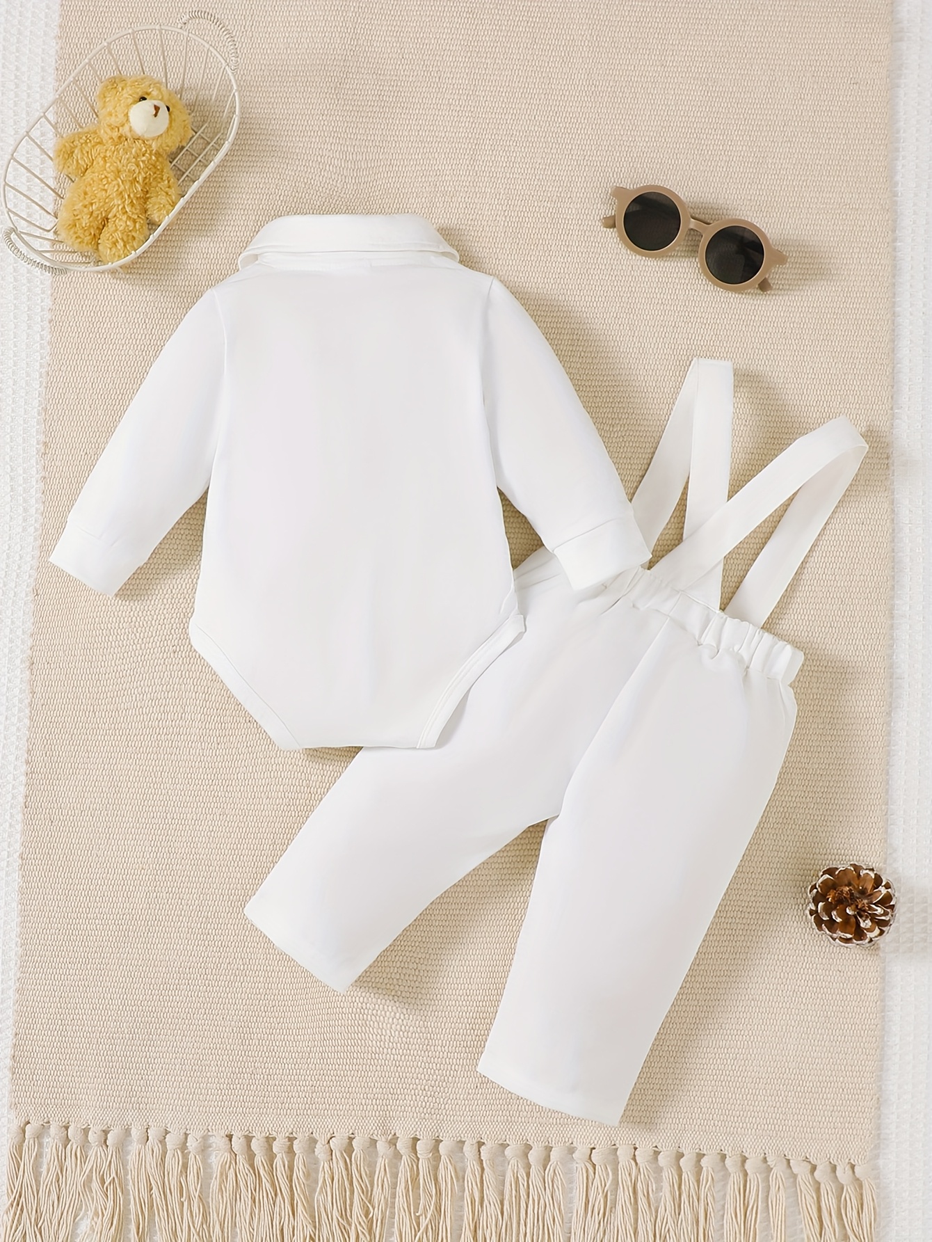 3pcs baby boy outfit solid color long sleeve shirt Temu Philippines