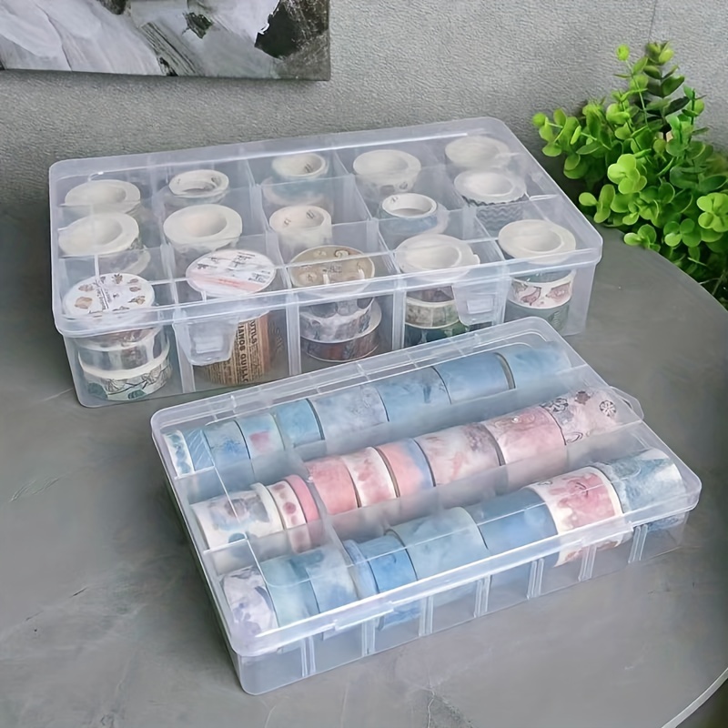 

15/36 Compartments Storage Box, Removable Plastic Organizer, Clear Supplies For Scrapbooking, , Kitchen, Christmas, Decorations