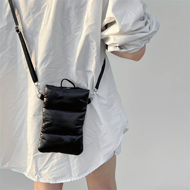 E-shop Puffer Handyhülle Tasche Schulter Crossbody Designer Lässige Mode Mini Handtasche Gepolsterte Weiche Stoßfeste Handyhülle
