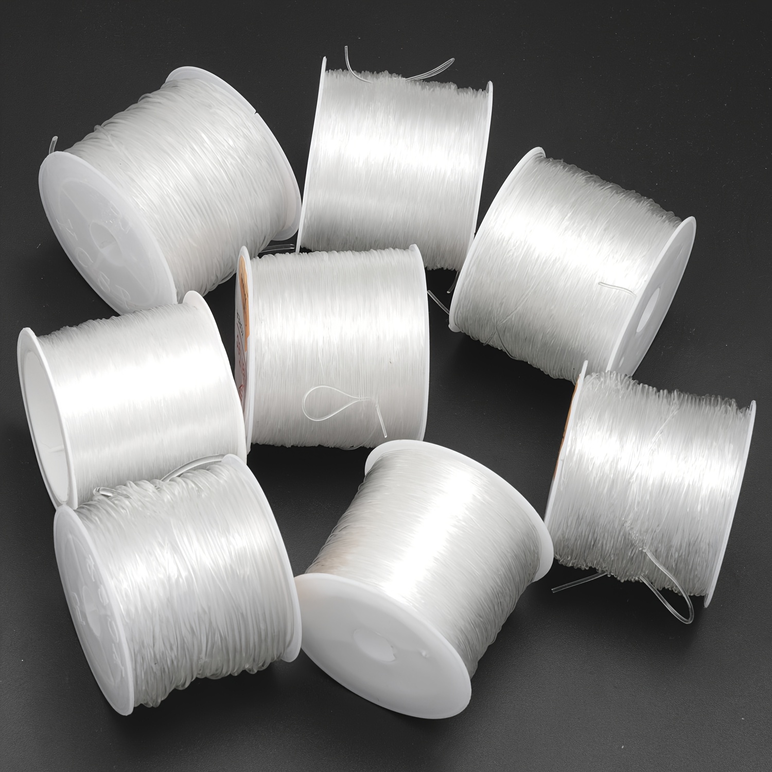 0.4-1.5MM Transparent Round Elastic Cord for Bracelet Necklace