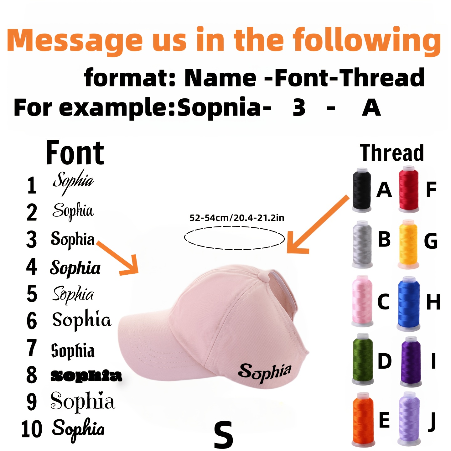 TEMU Personalized Custom Parent- Style Spring/summer Solid Color Ponytail Baseball Cap, Embroidered With Custom Name/letters, Suitable For Daily And