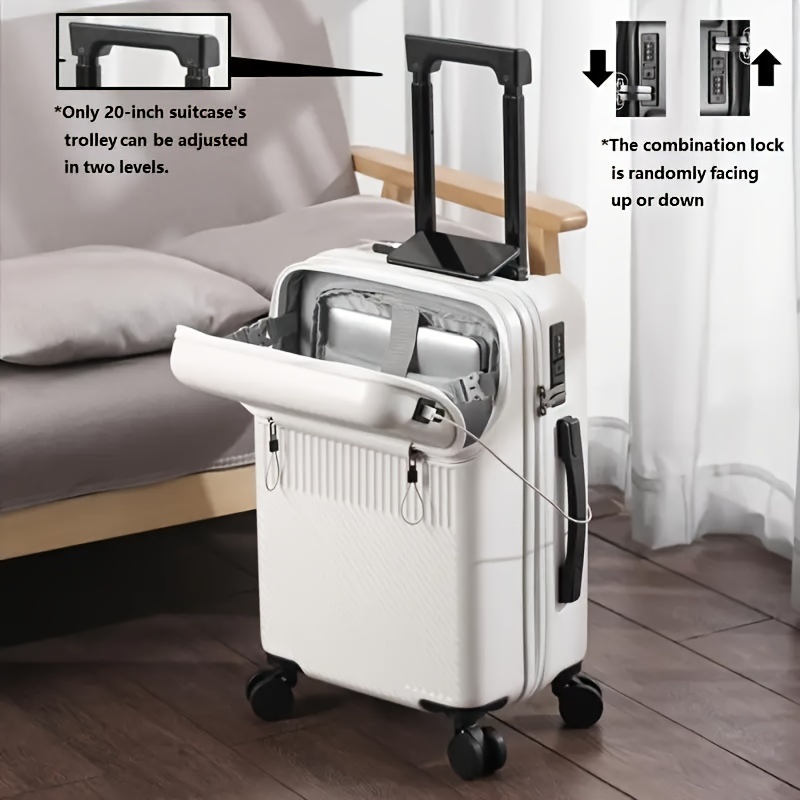 1pc 20 inch luggage travel function boarding case luggage with password lock and wheels suitable for daily use as a neutral bag big capacity suitcase