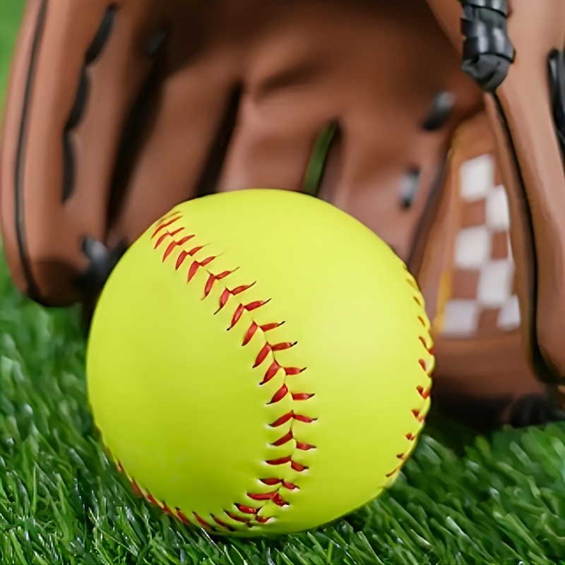 TEMU 12-inch Softball, Softball For Outdoor Sports, Adult Slow Pitch Softball, High-training Softball