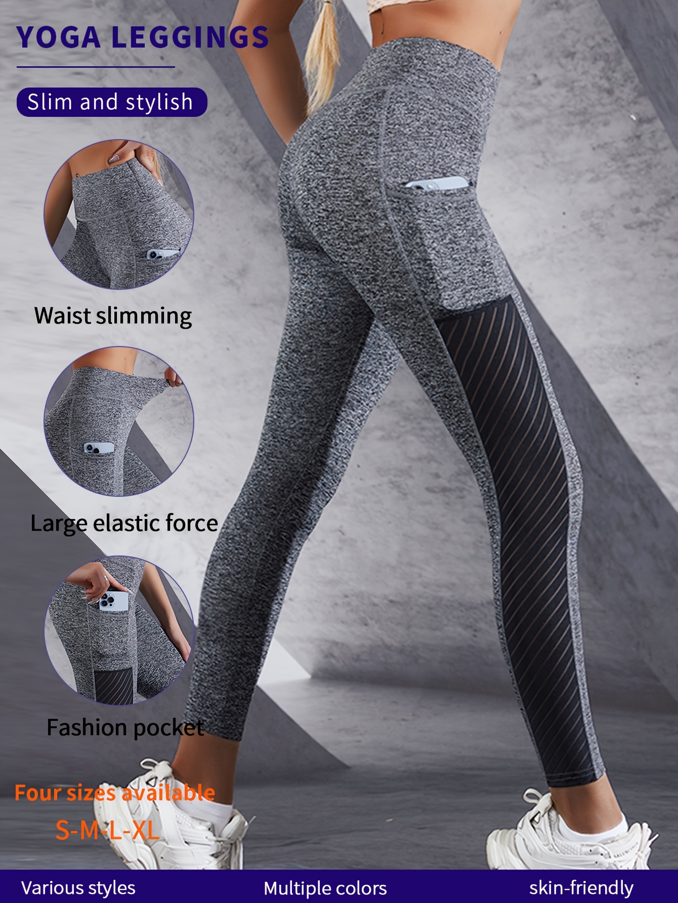 Mesh Tummy Control Butt Lifting Yoga Pants Breathable Mesh - Temu Portugal