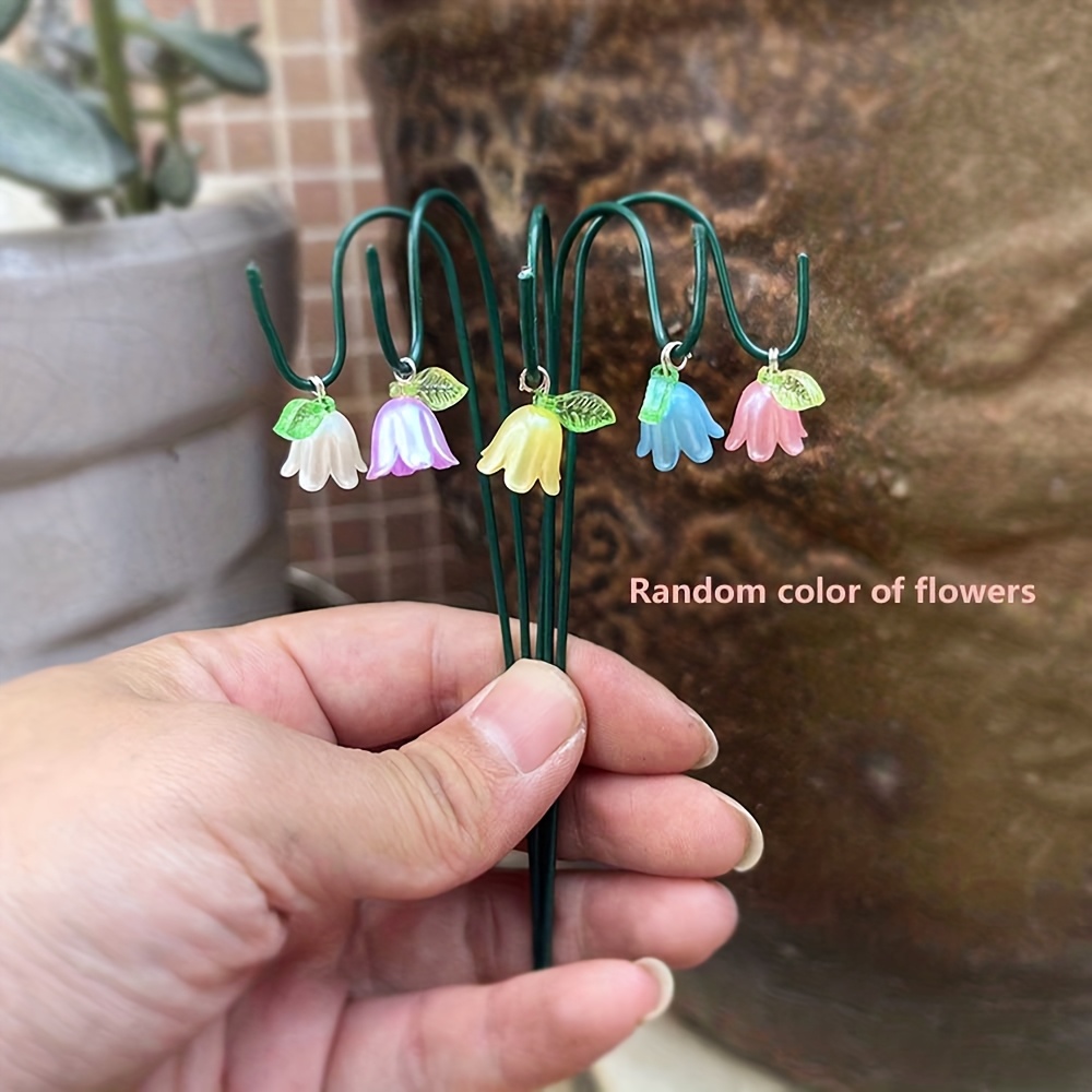 E-shop 10 Stück Blumen-Dekostäbe, Ideal für Feen- Elfen-Themen