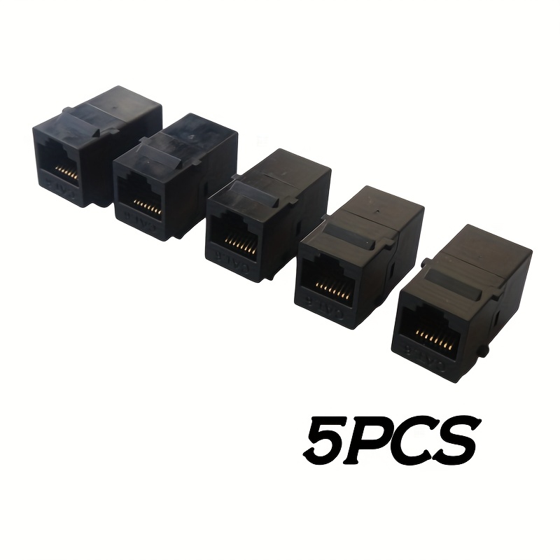 TEMU 5pcs Blue, Black, White, 8p8c Computer Network Panel Accessories Network Adapter