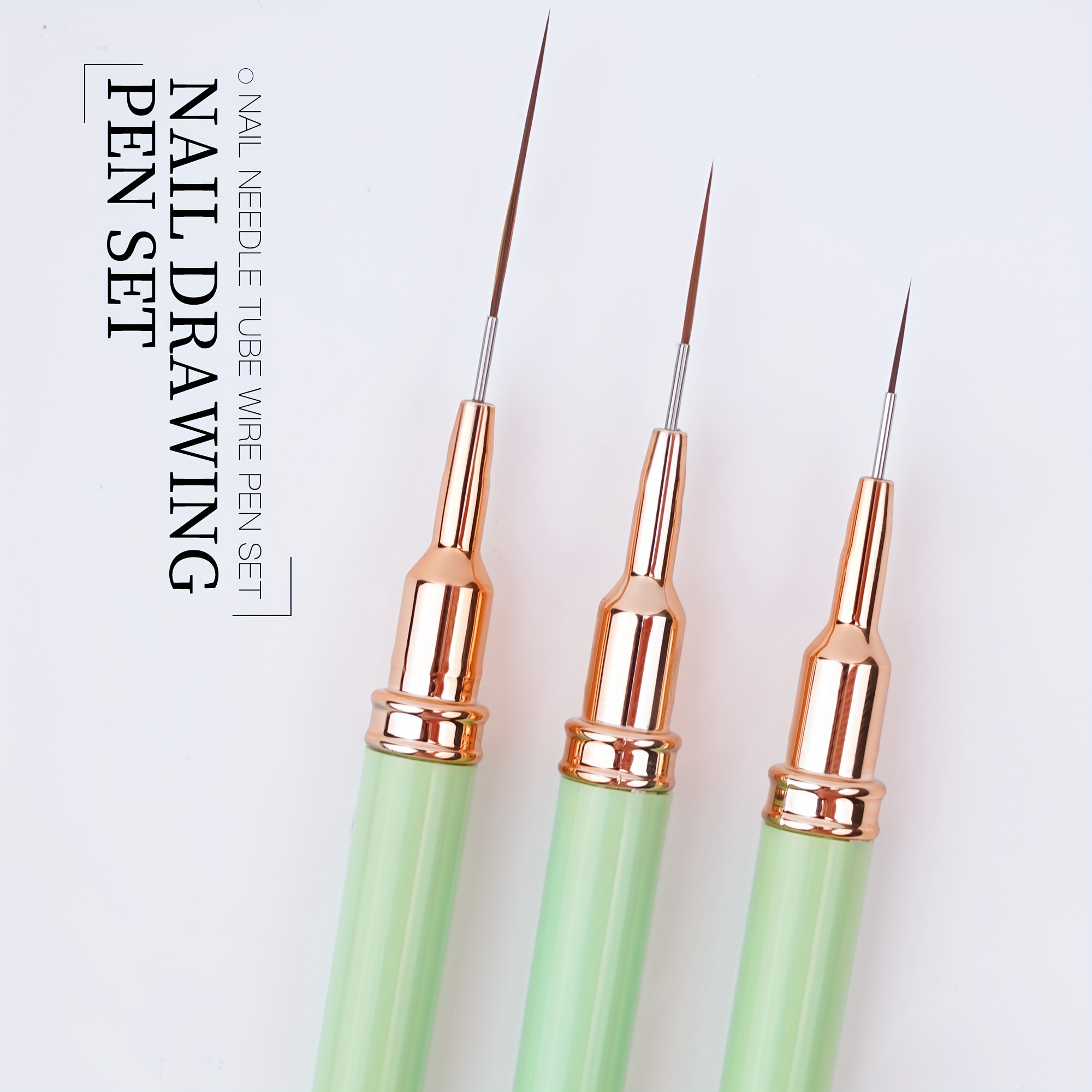 

5- Unscented Art Brushes Set - - For Uv Gel Painting And Drawing, Art