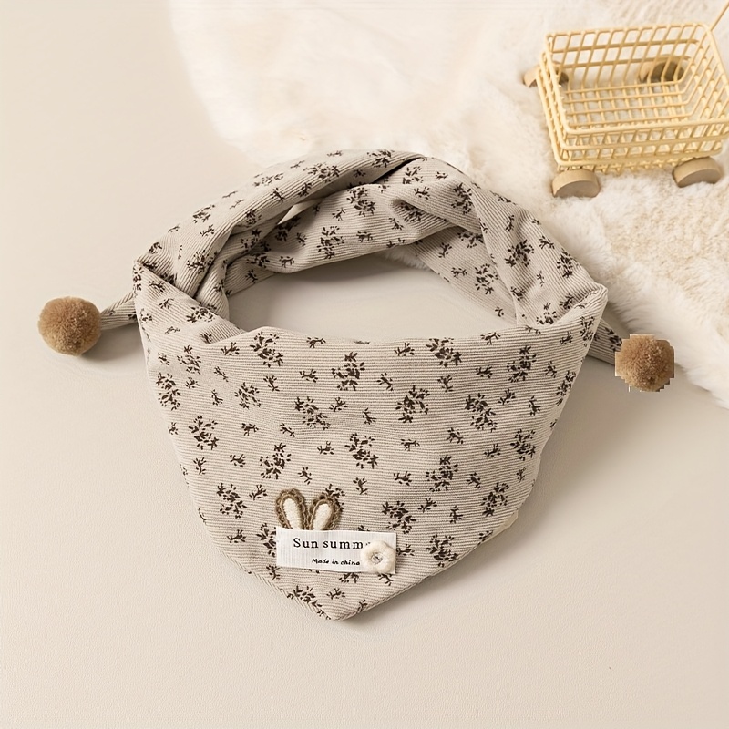Cute Rabbit Triangle Scarf Soft Baby Scarf For Boys And Girls