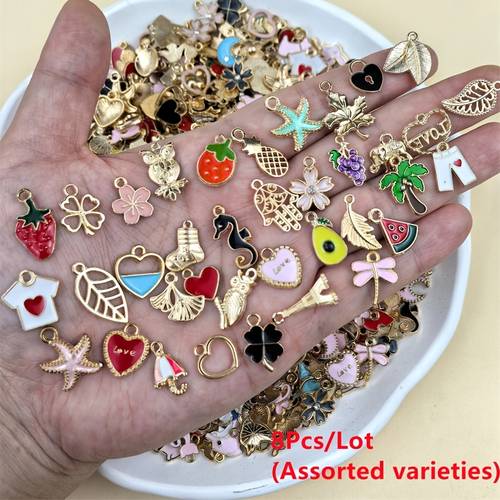 8 18 48 98 alloy silvery pendant beads for diy handmade bracelets neacklaces earrings accessories assorted varieties