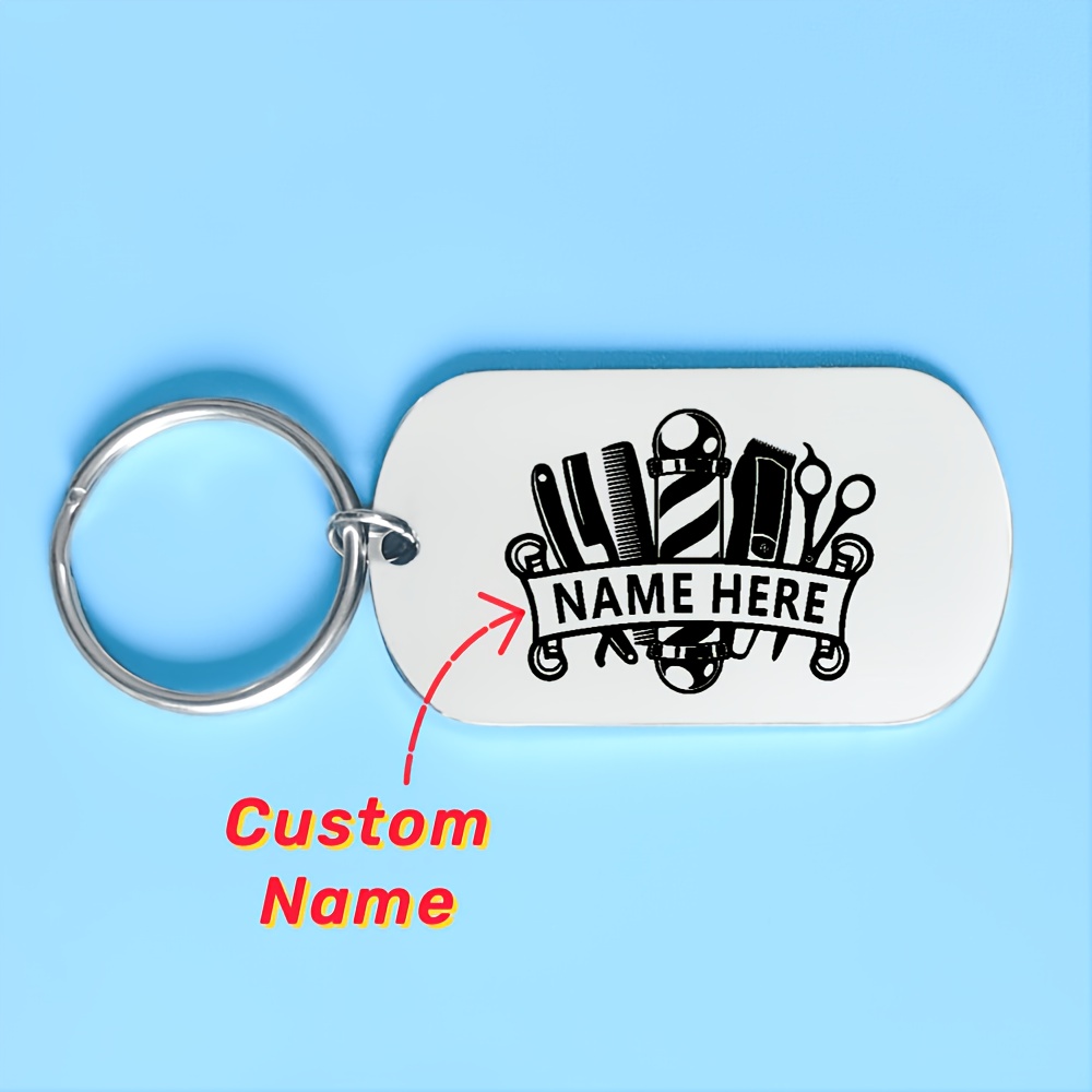 

Customized Laser Engraved Hairstylist Keychain Made Of Steel, Customized Hair Stylist Keychain Christmas Accessory, An Interesting For Hairstylists, , And .