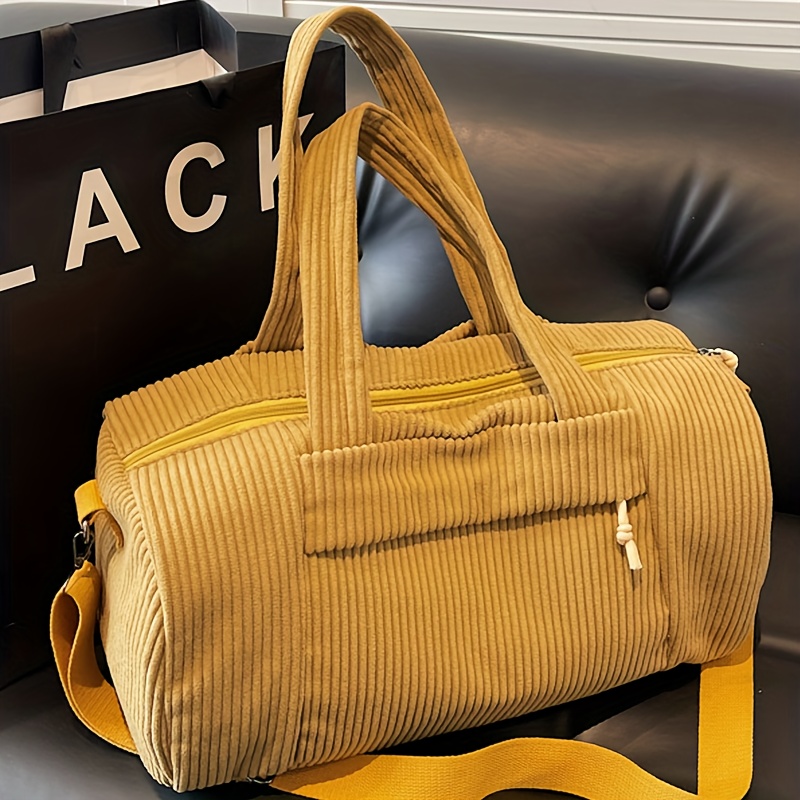 new corduroy solid color fashionable retro style crossbody  display picture 3