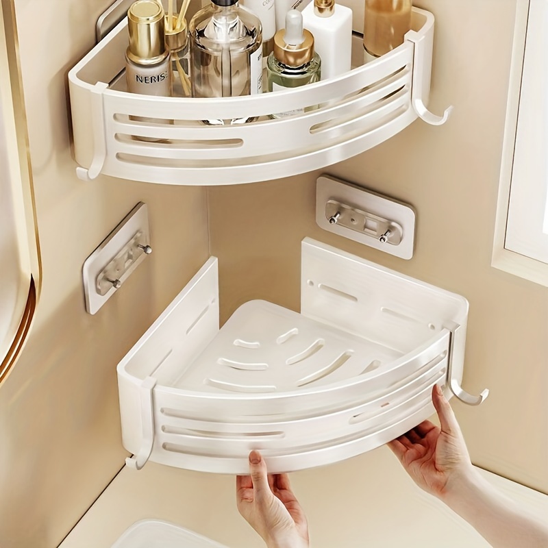 

Space-saving Aluminum Corner Shower Shelf - No Drilling Required, Perfect For Bathroom & Kitchen