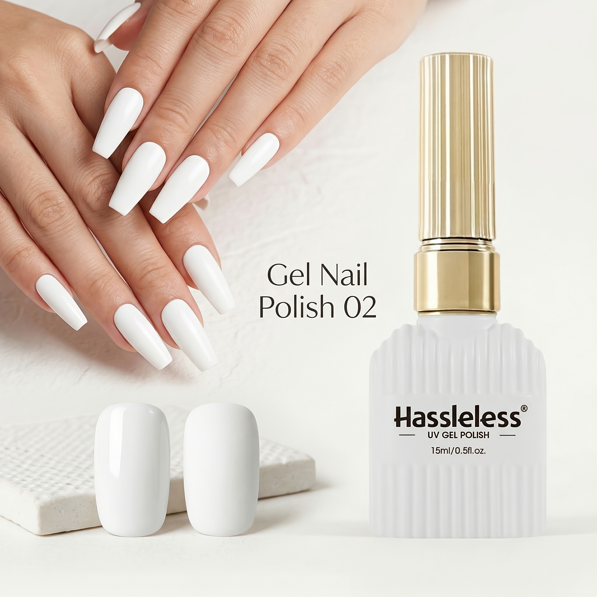 White Gel Nail Polish - Long-lasting Shine, Easy To Apply, 15ml Per Bottle, Suitable For Home And Salon Use, Nail Tools, Nail Polish Gel, Use, , Perfect For Home Nail Art