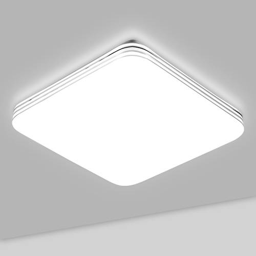 18W LED Ceiling Light Ultra Kitchen Ceiling Lights Cold White 6500 Ceiling Lights For Bathroom Living Room Bedroom Hallway Balcony 21.7*21.7*5.5cm