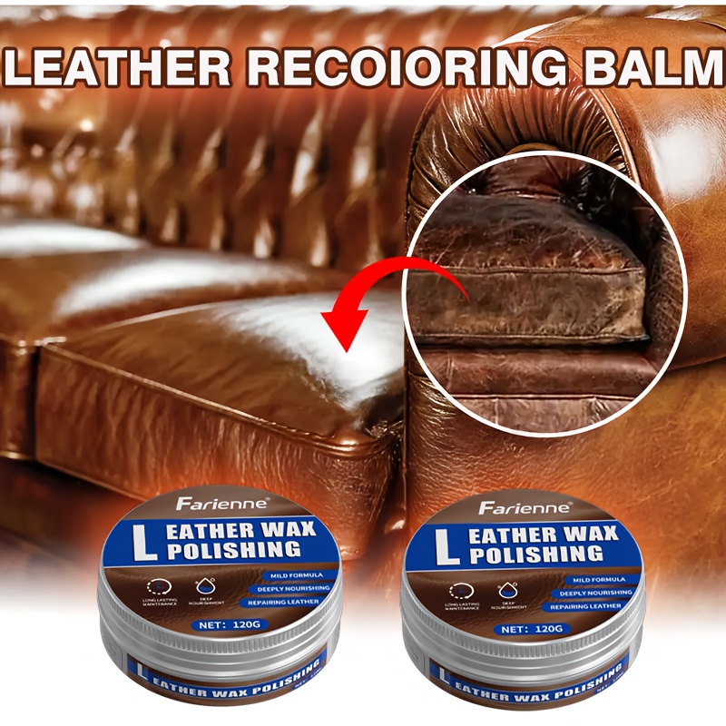 

Farilene Leather Recoloring Balm, Universal Model, And Maintenance Oil For Car Seats, Sofas, Leather Garments, And Bags, Color Repair And Nourishment Paste, 120g