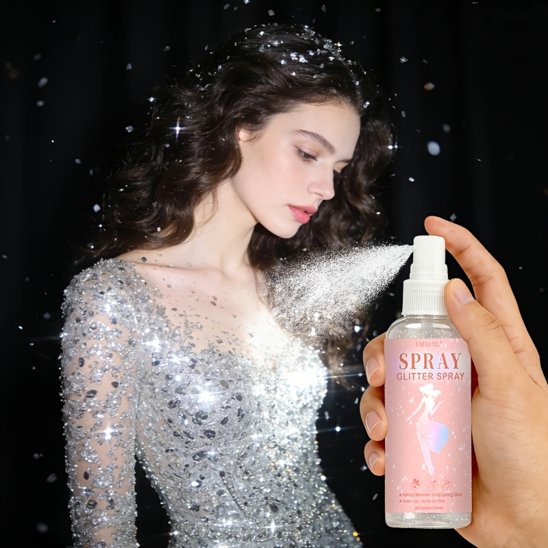 glitter spray for wedding dress faelute party holographic shimmery sparkle Dress with overskirt