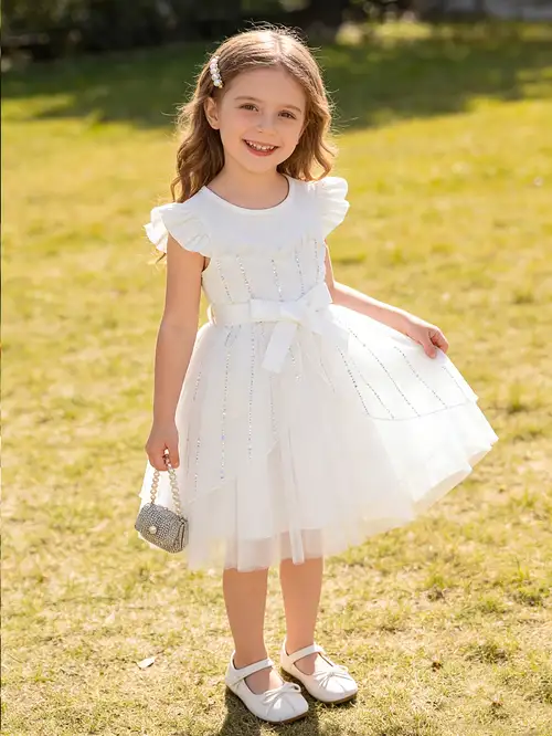 white dress girls sold on Temu United States white dress girls sold on Temu United States