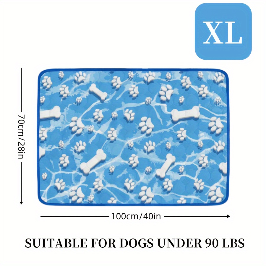 Large Dog Cooling Mat, Pet Cooling Mat, Pet Cooling Mat, Washable, Suitable For Dog Beds, Cat Beds, Dog Houses, Crates, And Car Seats
