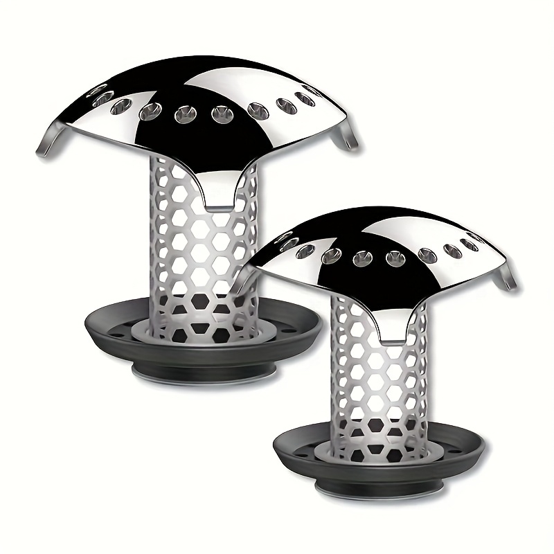 304 Stainless Steel Bathtub Floor Drain with Hair Catcher - Rust-Resistant, Durable Perforated Design for Efficient Drainage & Clog Prevention, Modern Bathroom Sink/Shower Drain Cover, Contemporary Metallic Finish, Highquality Finish